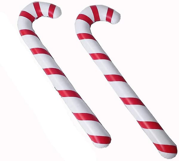 90 cm Oppblåsbare Sukkerstenger til Juledekorasjon 6 stk