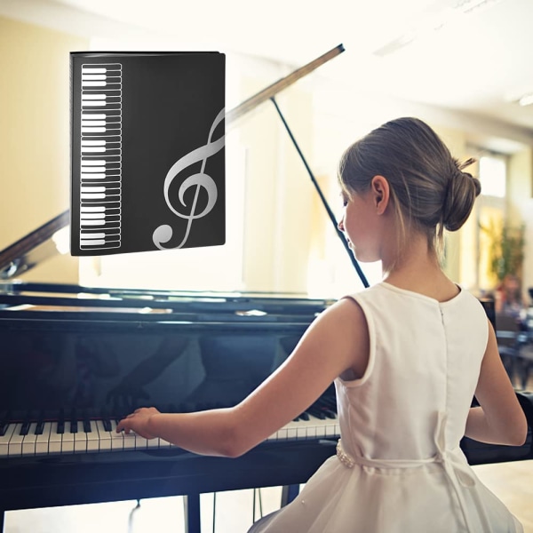 A4-kokoinen nuottikansiosivut musiikkitiedostokansio tyhjä muovikonsertti kuorokansio pianomusiikkimusiikkikansio musiikkitiedostojen tallennuskansio