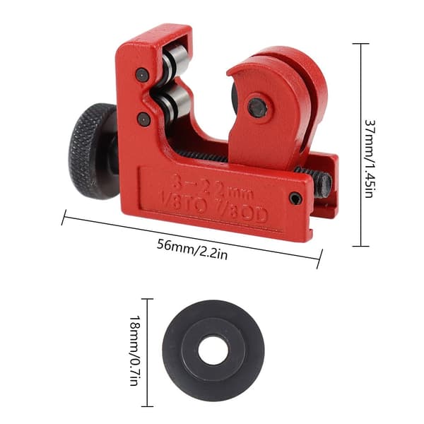 Mini rørkutter, rørkutter, 3-22mm Mini justerbar rørkutter for kobber messing PVC plast og aluminium rør