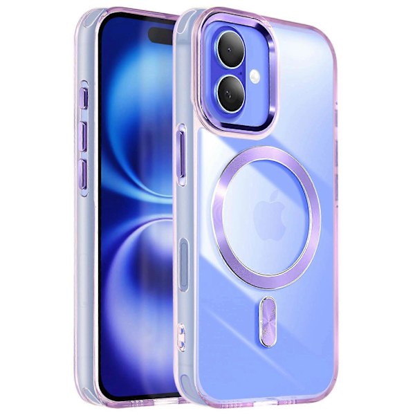MagSafe-deksel for iPhone 16 Bakside Krystallfarge, Lilla purple
