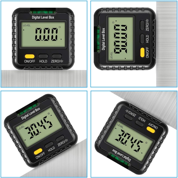 Digital Inclinometer Digital Nivåfodral med Bakgrundsbelyst LCD Vinkelmätare, Magnetisk Bas Vinkelmätare Funktion