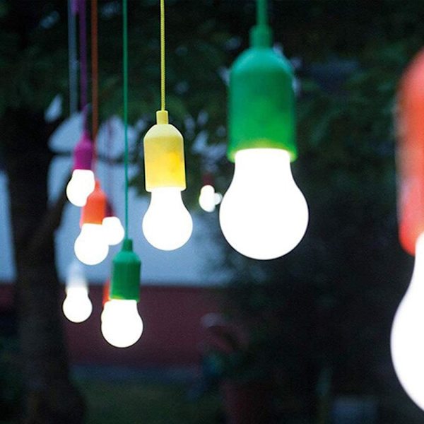 5-pack LED-dragsnöre med batteridrift - färgglada