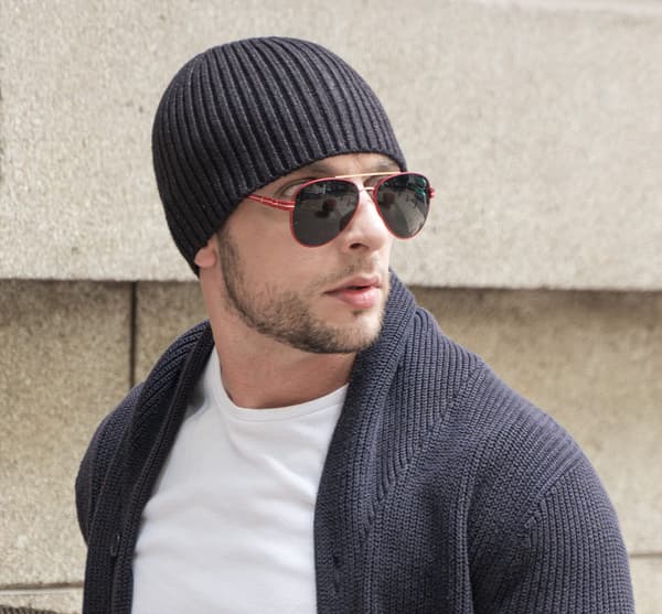 Herre Vinter Strikkede Huer Mode Varm Slouch Beanie Hat