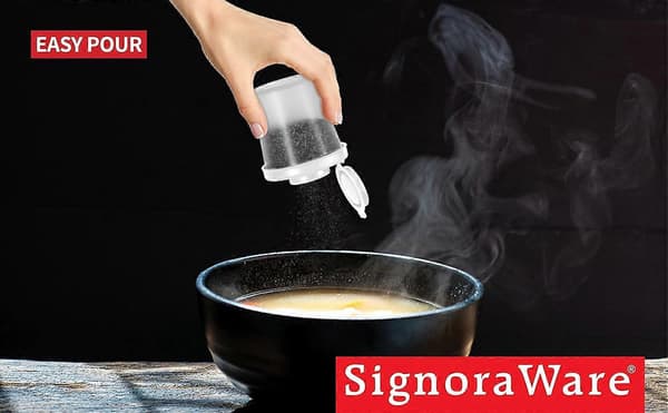 Salt- och pepparkar Fuktsäkert set om 2 Medium Saltkar