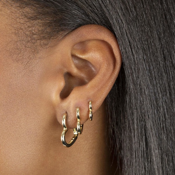 Örhängen hoop örhängen silver 925 för kvinnor örhängen små hypoallergena örhängen Gold