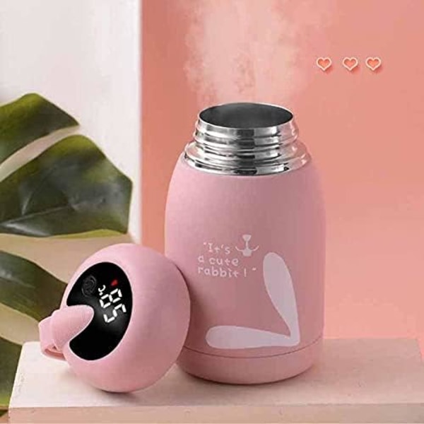 Vandflaske 320ml Termoskop 304 Rustfrit Stål Vandflaske Temperatur LED-display (Kapacitet: 320ML, Farve: Grøn) Green