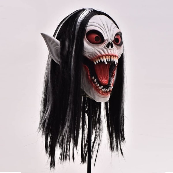 Halloween Mask Vampyr Masker Morbius Vampyrer Horrible Silica Gel paryk 1 PC Face Horror Halloween fest kostumer