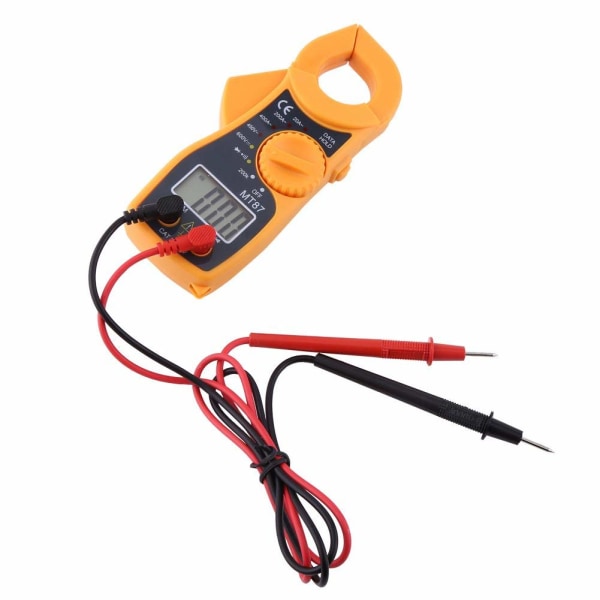Automatisk digitalt multimeter, digitalt klemmemultimeter AC DC voltmeter ammeter ohmmeter volt tester stor digital LCD-skjerm
