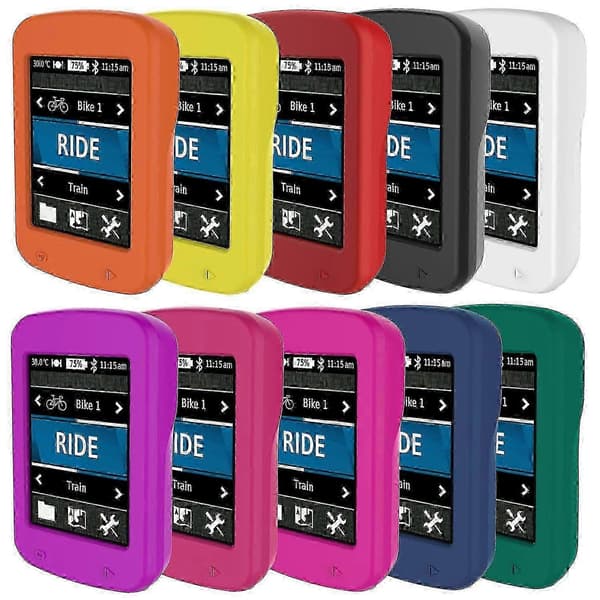 Pehmeä silikonisuojakotelo Garmin Edge 820:lle - Musta)