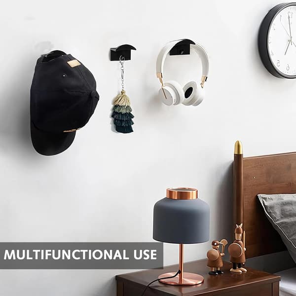 5 stk. selvklæbende hat holder krog til vægmontering, ingen boring, hat rack organizer, stærkt hold til hat rack, specielt til baseball caps