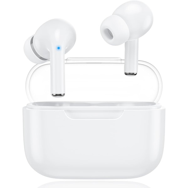 Trådløse ørepropper, Bluetooth 5.3 øretelefoner med HiFi Stereo dyp bass, dobbel ENC-mikrofon, 13 mm lyd drivere, IPX7 vanntett In-Ear trådløse hodetelefoner