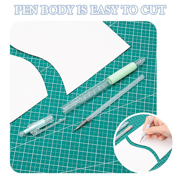 Student Utility Cutter Penna med tecknad mönster Trycktyp Utility Cutter Bärbar Pappersklippverktyg