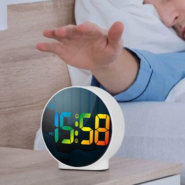 Digital väckarklocka, batteridriven/USB-driven digitalklocka, sängklocka för barn och vuxna