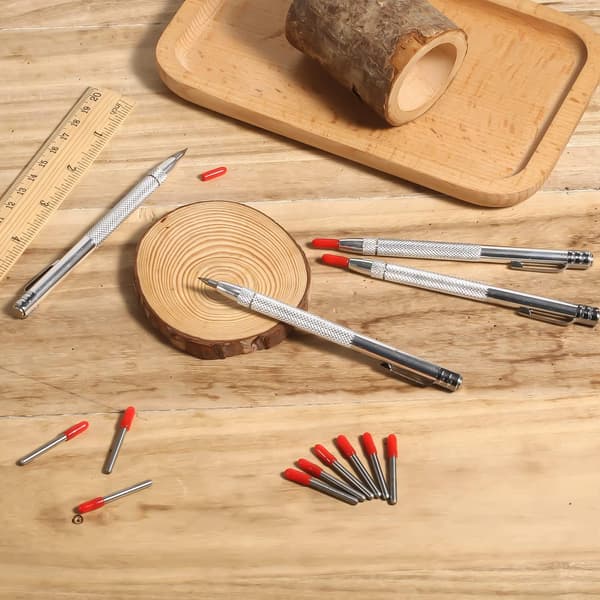 Scriber Tip, Gravering Pen med Magnet Scribe Værktøj med Rød Hat Markering Tip
