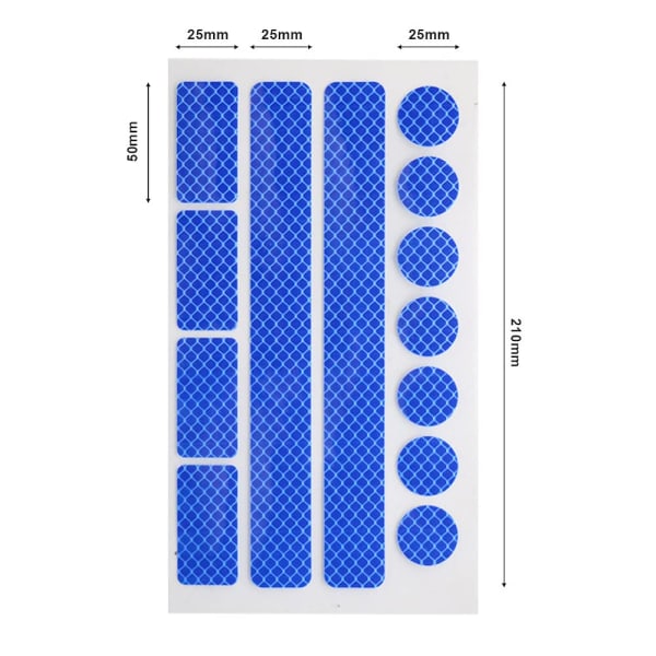 2 kpl turvallisuusheijastintarrat Varoitusheijastintarrat Itsekiinnittyvät heijastintarrat ajoneuvoille, polkupyörille ja moottoripyörille