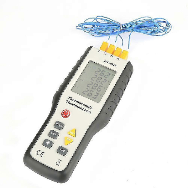 HT-9815 4-kanals K-typ digital termoelementsensortermometer