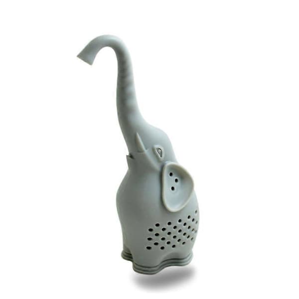 Silikon Te-infuser Sett med 2, Søt Elefant Løsblad Te-sil