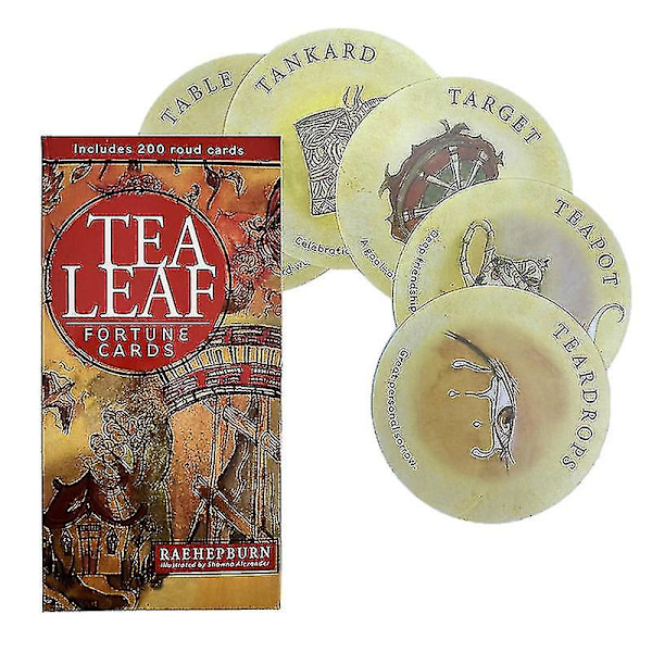 Te-blad Fortune Card Tarot Oracle Card Familiespill Brettspill Skjebne Divinasjon tao