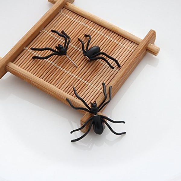 Halloween Spider Scorpion øredobber Carnival Stud øredobber for menn og kvinner svart 1 par