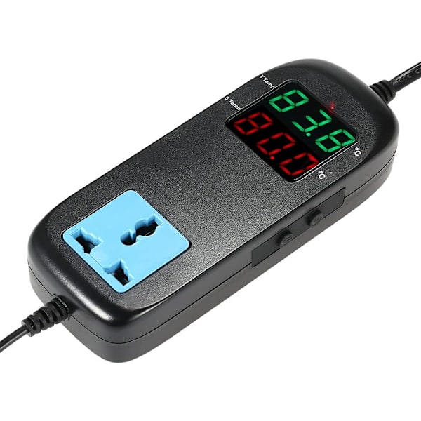 Elektronisk termostat LED digital display temperaturregulator med stickpropp