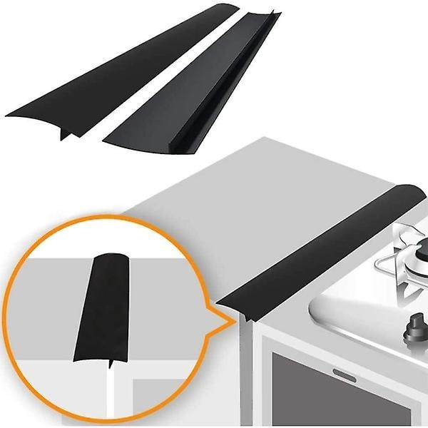 Komfurstrimler Holder Rent Mellem Komfur Og Skab 61,5 Cm Sort 2-pak