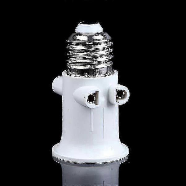 E27 Lampeholderadapter med EU-plugg, AC100-240V Sokkelbase for pærekonvertering