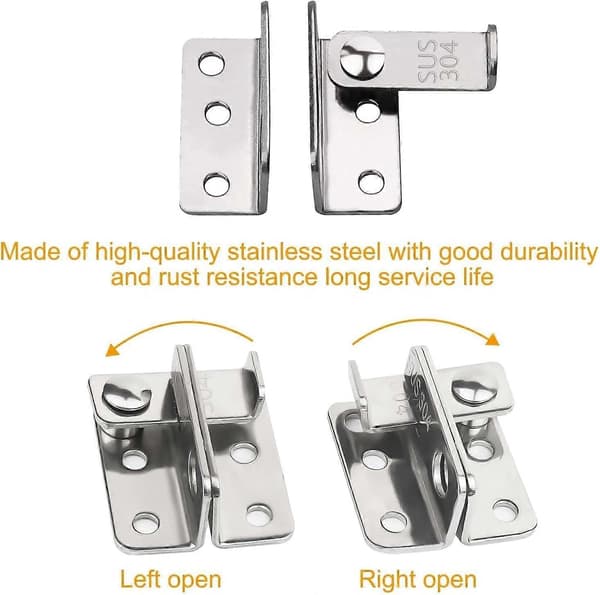 4 st Hasp Lås, Möbellås Dörrlås 304 Rostfritt Stål