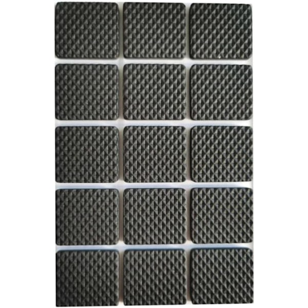 Halkskyddande Möbeldynor Självhäftande Skumfötter Möbelfötter Skydd för Möbelbord Ben Anti-Halk DIY Klippning (30 Kvadratiska Dynor)