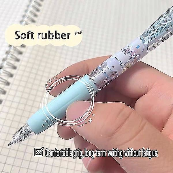6-pack Anime Gelpen Kawaii Cartoon Tryckpenna Student Barn