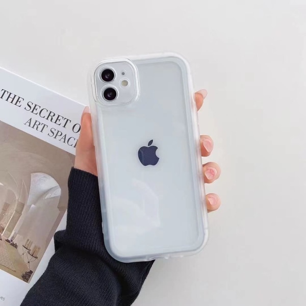 Case för iPhone 11 6,1 tum, genomskinligt phone case Mjukt TPU case Ej gulnande case Reptåligt phone case Smal case- genomskinlig White