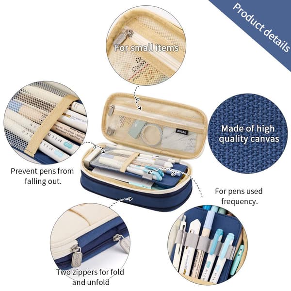 Pennfodral med stor kapacitet blue
