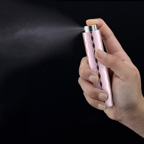 8 ml Atomizer parfym sprayflaska för resor, tom påfyllningsbar Köln dispenser, bärbar spruta (3 färger)
