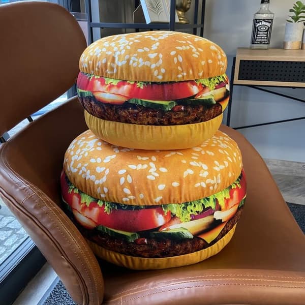 Stor pude formet som en Burger stor Hamburger