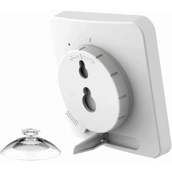 Badeværelsesbruserur, LCD digitalt alarm, termometer hygrometer, nedtællingstimer (rød) Pink