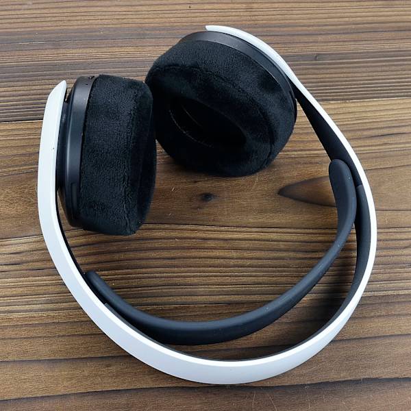 PS5-korvatyynyt - defean-vaihtokorvatyynyjen suojus, yhteensopiva Sony ps5 -langattomien kuulokkeiden, Pulse 3D -langattomien kuulokkeiden kanssa (musta veluuri) Black Velour