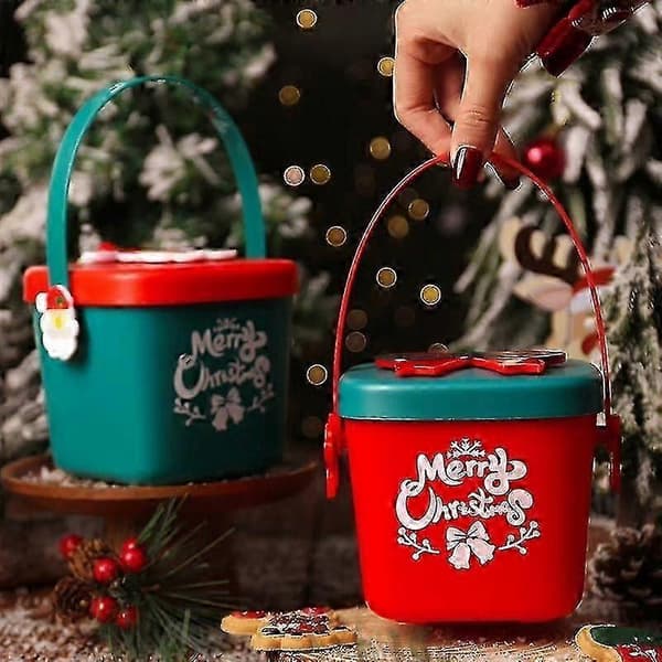 Julaftons Jul Frukt Presentförpackning Julklappsförpackning Jul Snögubbe Låda God Jul -DF