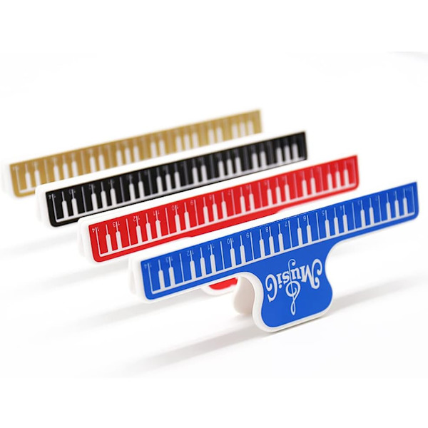 4 st Musikboksklämmor Musikpappershållare Musikhållare Stativ Sida Pappersklämmor Gitarrtillbehör för Piano Gitarr Violin Spela Instrument
