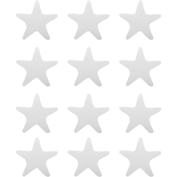 12 kpl liukuesteet kylpyammeeseen, liukumattomat kylpyhuoneen tarrat, suihkuraidat, liukuesteteippi suihkuammeen portaille (läpinäkyvä tähti) Transparent Star