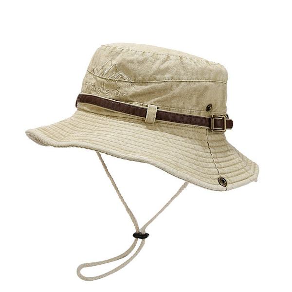 Fiskehatt Solhatt Herr Dam UV-skydd Trädgårdhatt Utomhus Vandringshatt Buskehatt Fällbar Safarihatt khaki