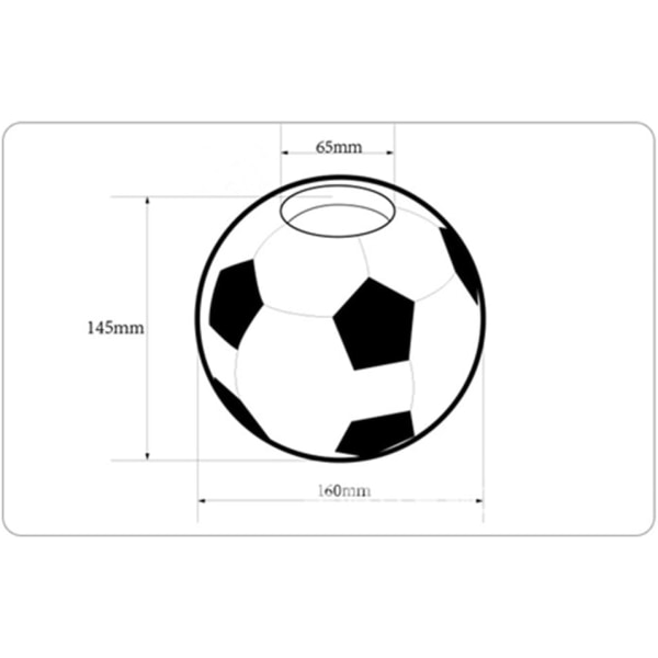 Fotballserviettboksholder Deksel Kreativ Rundformet Papirholder for Hjem Soverom Kontor Dekorasjon Hvit White