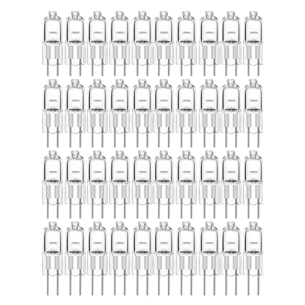 10-pak G4 halogenpærer 20W 12V - Varmt hvid