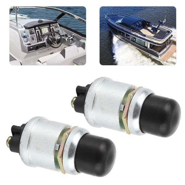 2 tryckknappsbrytare horn motorstartbrytare SPST tryckknapp start vattentät tryckknapp startbrytare 50A 12V