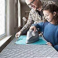 Isolert Strykeunderlag Dampstryke-teppe Bomull Bærbar Bordplate Strykematte for Vask 48*80cm