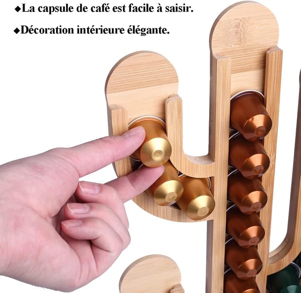 Kapselholder, Kapsel opbevaring, Kaffe Kapsel Dispenser, Ideel til kontoret, hjemmet