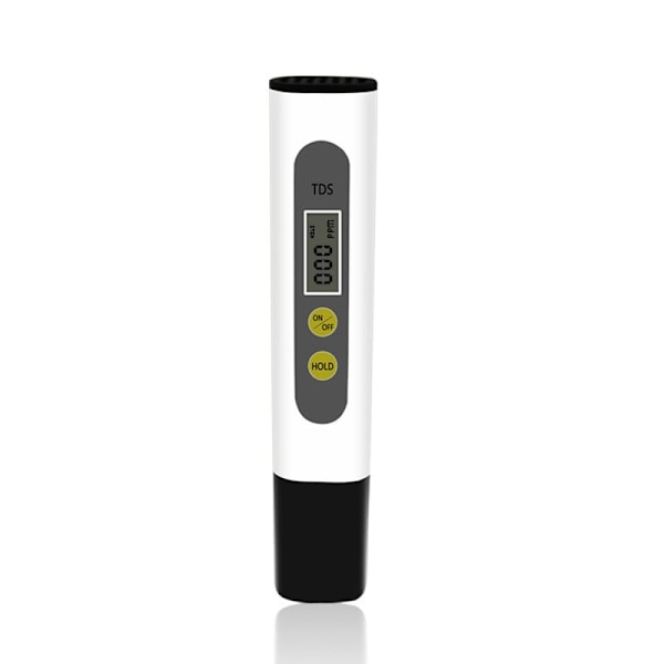 M2-TDS Meter Digitalt vanntester, Praktisk og nøyaktig måling 0-9990pm for hydroponics, husholdningsdrikking, springvann, etc. (Hvit)