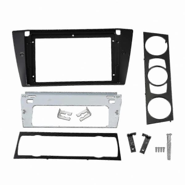 9-tums bilstereo instrumentbräda kit för E90 E91 radio frontplatta ersättning