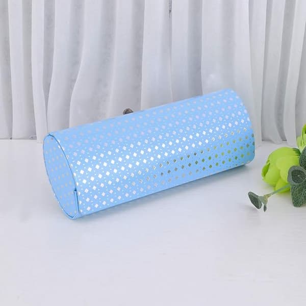 Briller Etui i Lær for Menn og Kvinner, Blå Blue