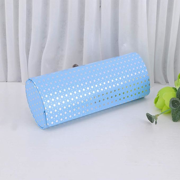 Briller Etui Læder til Mænd Kvinder, Blå Blue