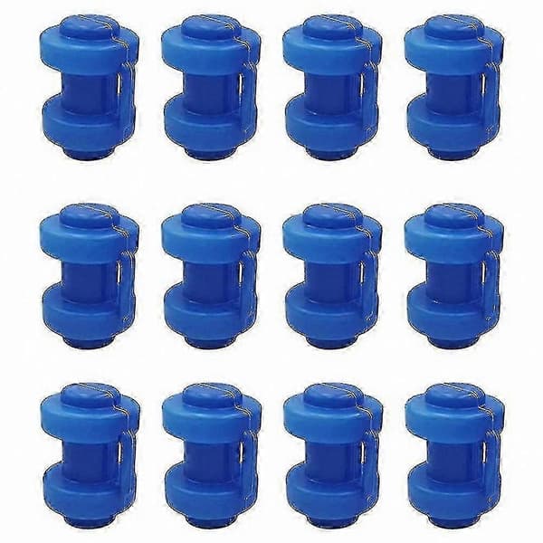 Skyddsnätsfästen för studsmatta, 12-pack, 25 mm ändstycken för att fästa nätet på ramstolpar