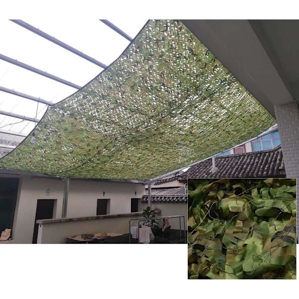 Vandtæt jagt camouflage net 1,5x2m, militærgrøn skyggenet, skov camouflage net, 150D Oxford skyggeklud 1.5x2m